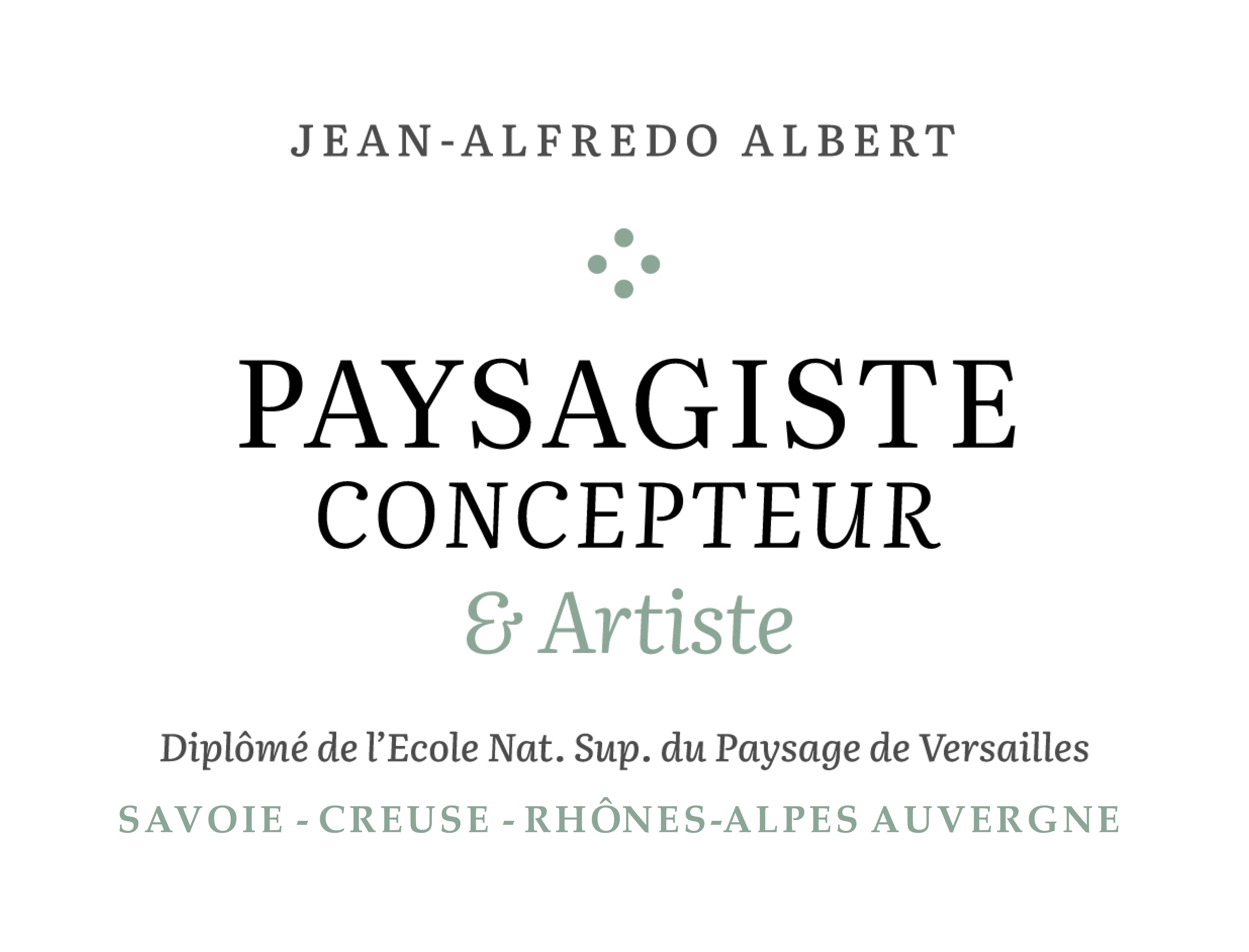 Jean-Alfredo ALBERT - PAYSAGISTE - ARTISTE